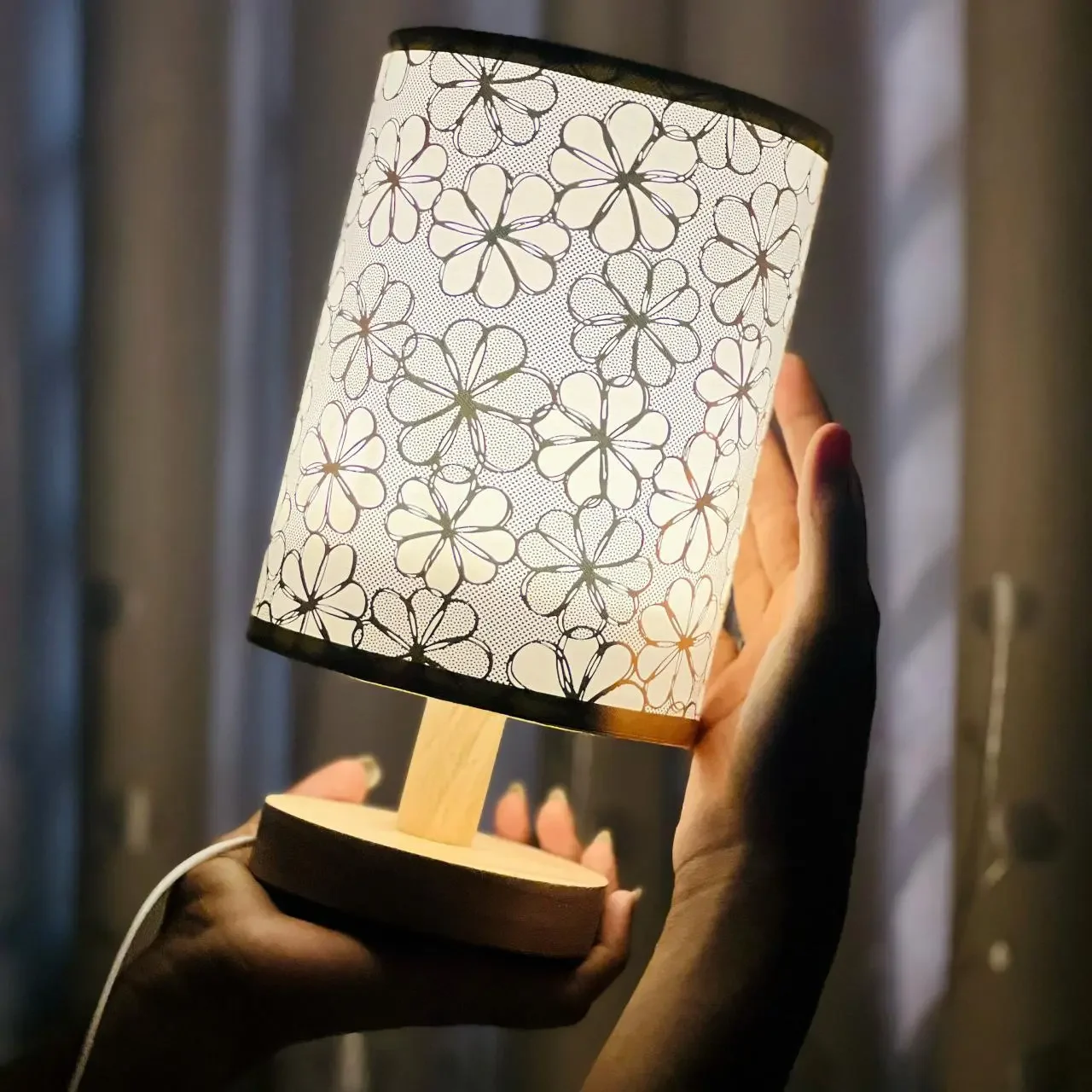 Lamp in bedroom